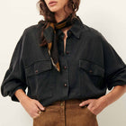 Botaniella Shirt broken black Sessùn