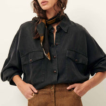 Botaniella Shirt broken black Sessùn