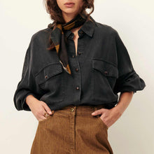 Botaniella Shirt broken black Sessùn