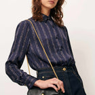 Britjet Blouse navy plumikat Sessùn