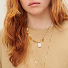 Choya Pearl R Necklace doré Sessùn