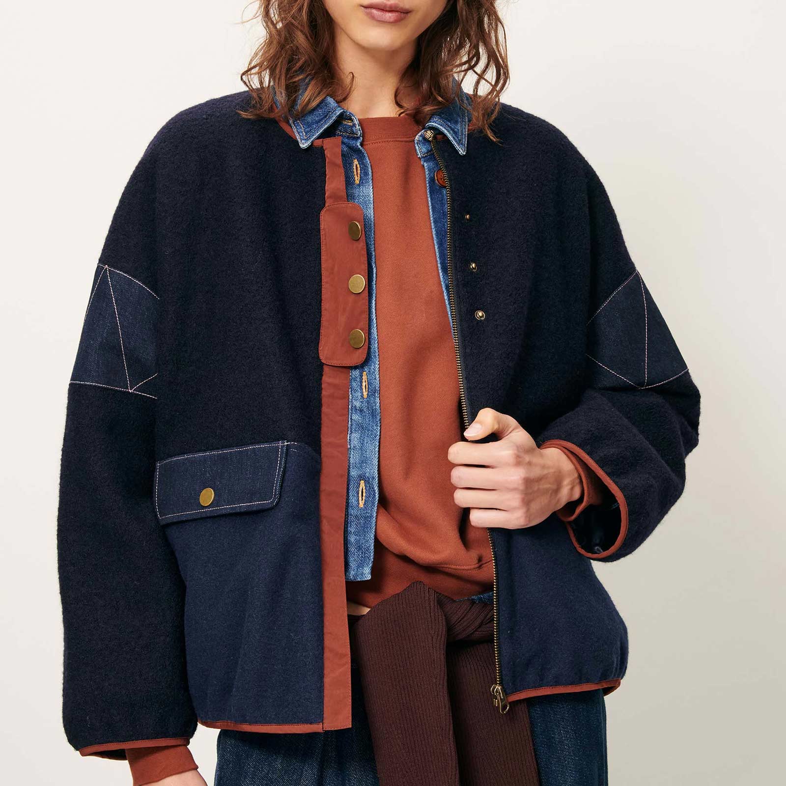 Cold Night Jacket mood indigo Sessùn