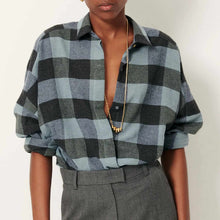 Deliwool Shirt smocky blue Sessùn