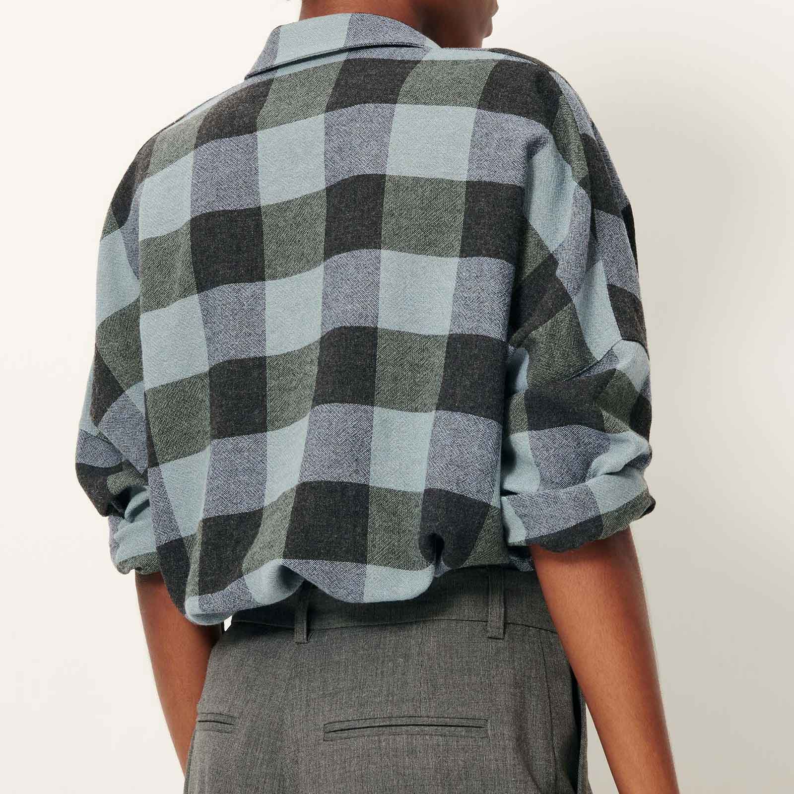 Deliwool Shirt smocky blue Sessùn