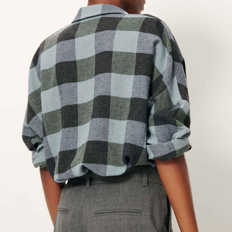 Deliwool Shirt smocky blue Sessùn