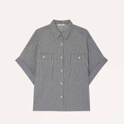 Della Blouse coutil blue