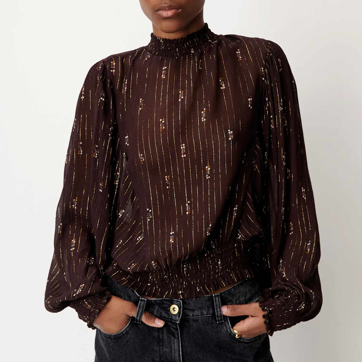 Duchess Blouse coffea domiu