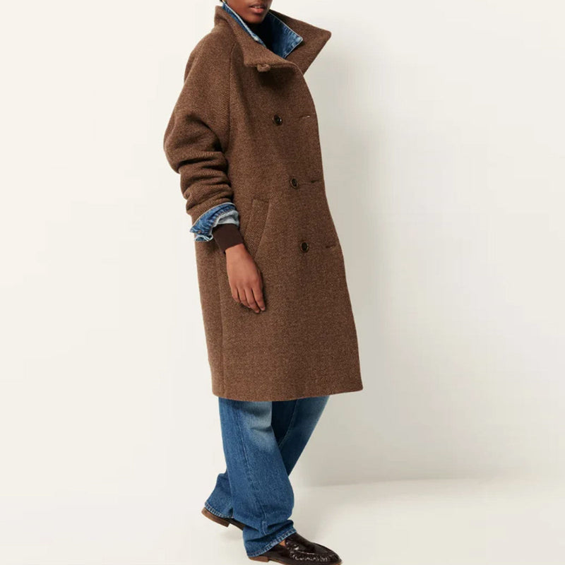 Floral BLVD Long Coat warm stone Sessùn