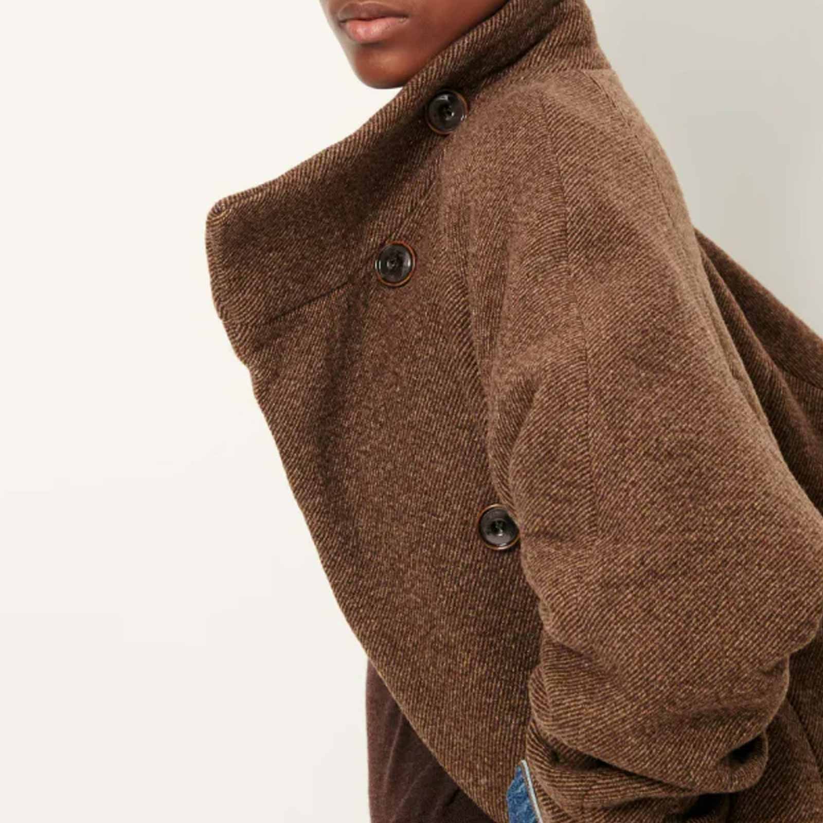 Floral BLVD Long Coat warm stone Sessùn