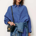 Fontania Blouse office blue Sessùn