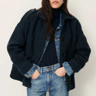 Harrison Short Coat night shadow Sessùn