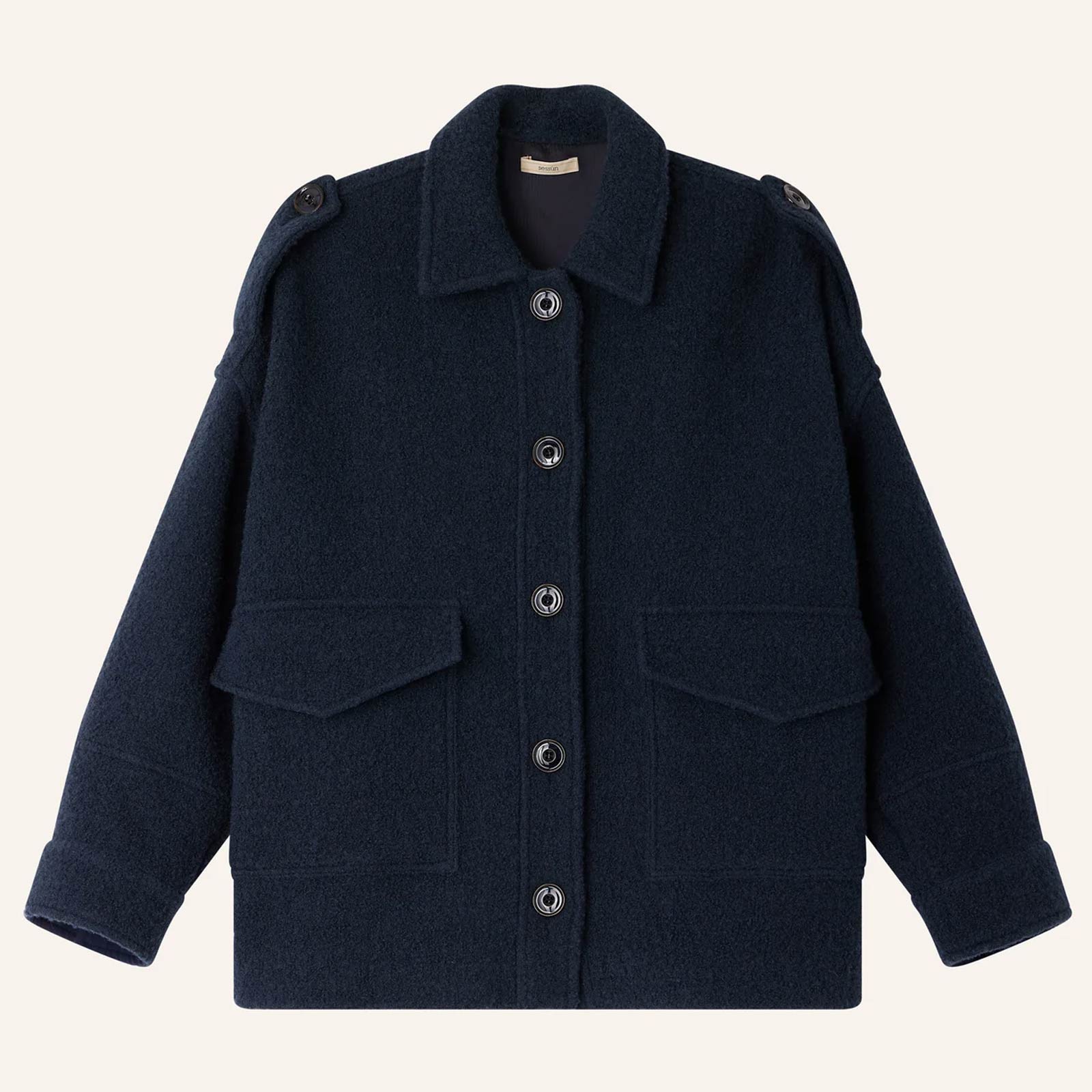 Harrison Short Coat night shadow Sessùn