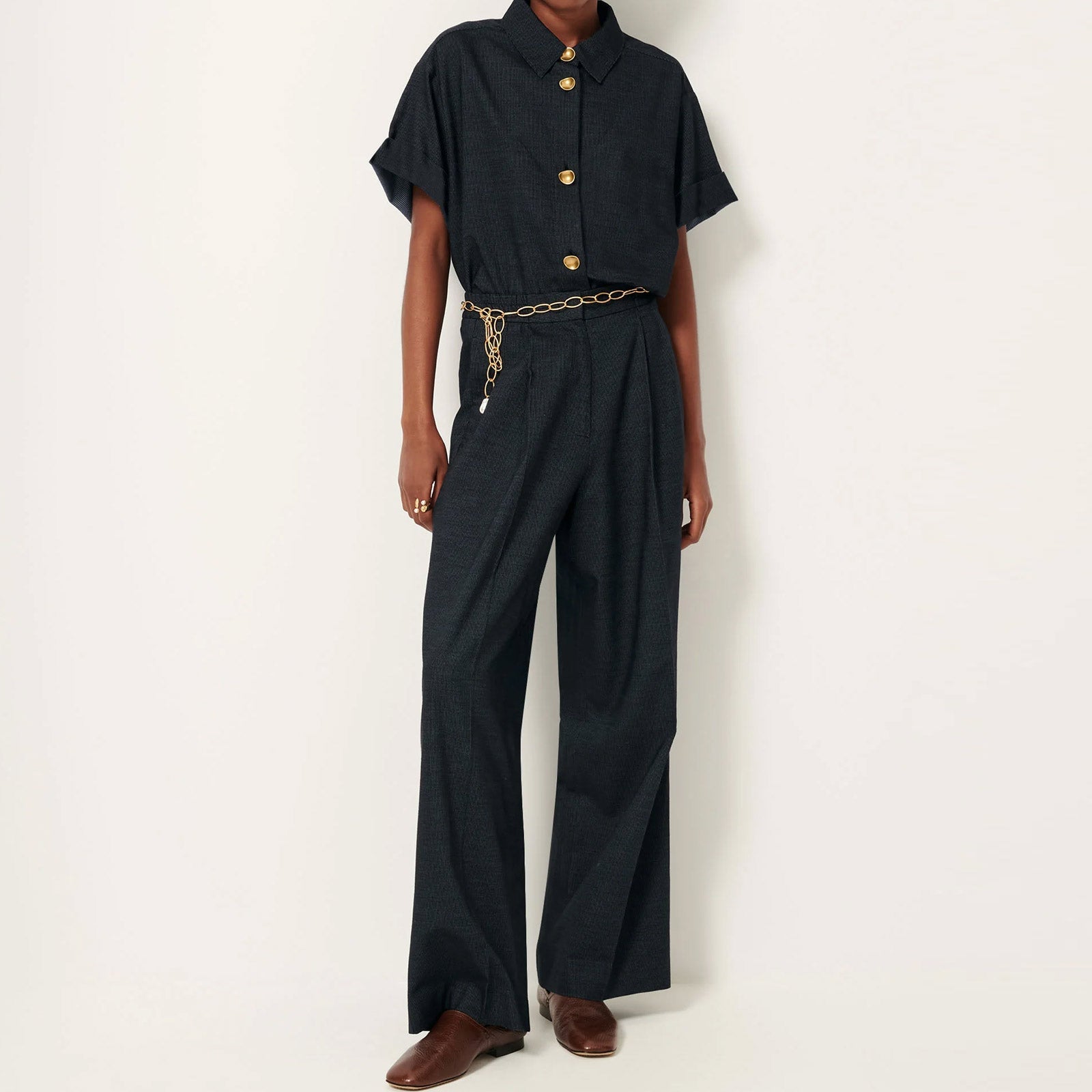 Hojika Pants indigo blue Sessùn