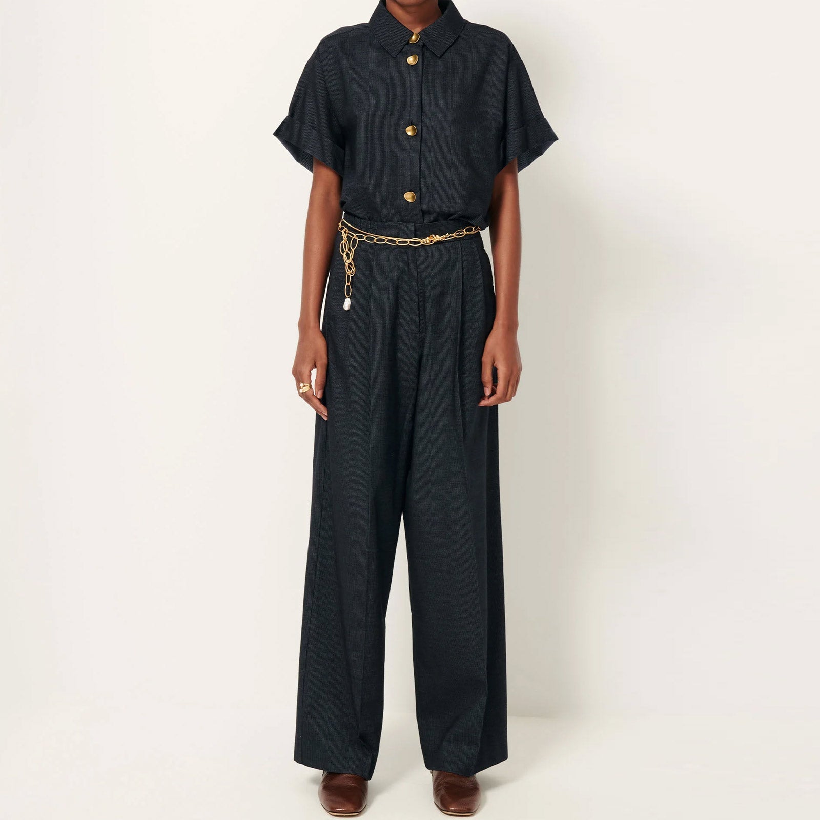 Hojika Pants indigo blue Sessùn