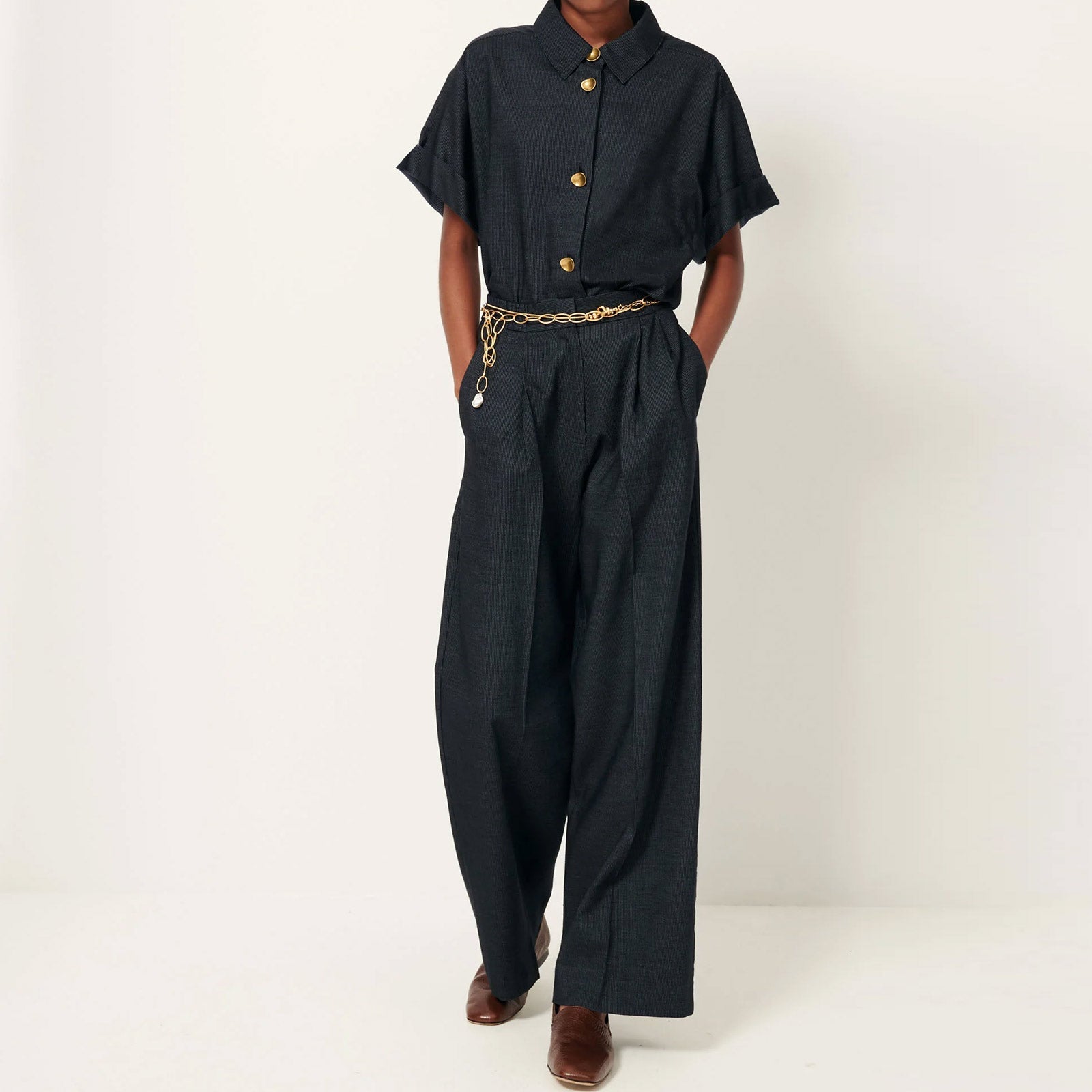 Hojika Pants indigo blue Sessùn