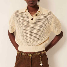 Horizonte SS Polo Jumper sand Sessùn