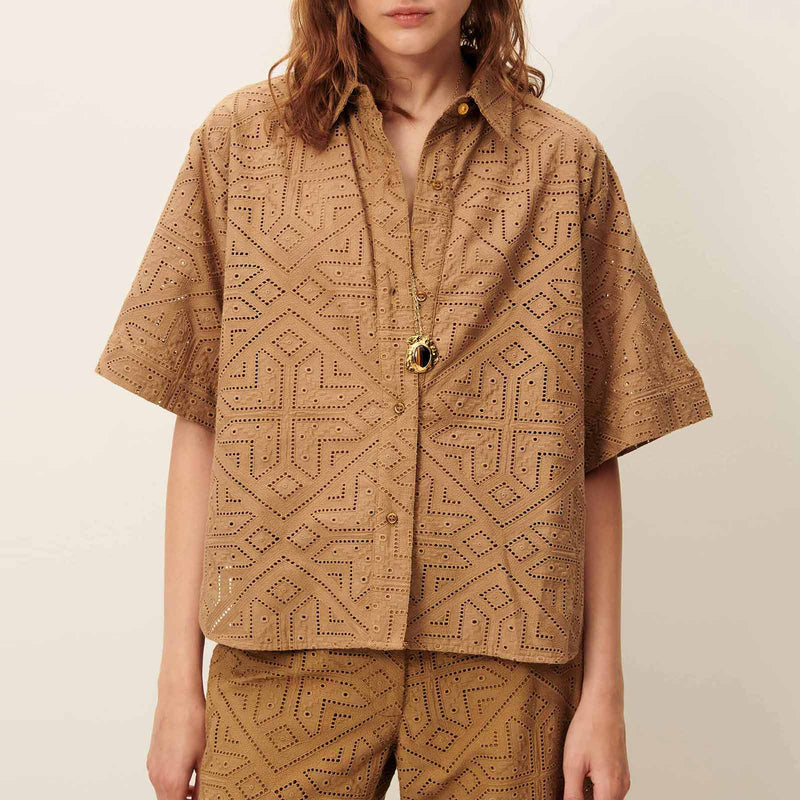 Kaia Embroidered Shirt pampa Sessùn