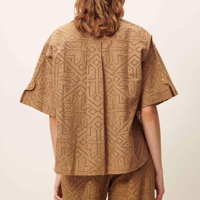 Kaia Embroidered Shirt pampa Sessùn