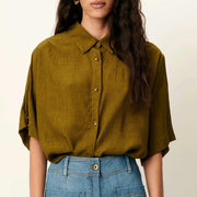 Kalya Shirt agave green Sessùn