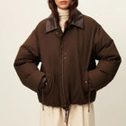 Livingcold Oversized Puff Jacket kaki brown