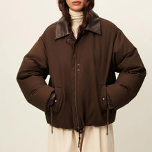 Livingcold Oversized Puff Jacket kaki brown
