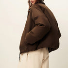Livingcold Oversized Puff Jacket kaki brown