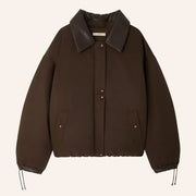 Livingcold Oversized Puff Jacket kaki brown