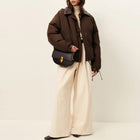 Livingcold Oversized Puff Jacket kaki brown