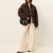 Livingcold Oversized Puff Jacket kaki brown