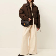 Livingcold Oversized Puff Jacket kaki brown
