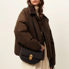 Livingcold Oversized Puff Jacket kaki brown
