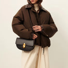 Livingcold Oversized Puff Jacket kaki brown