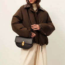 Livingcold Oversized Puff Jacket kaki brown