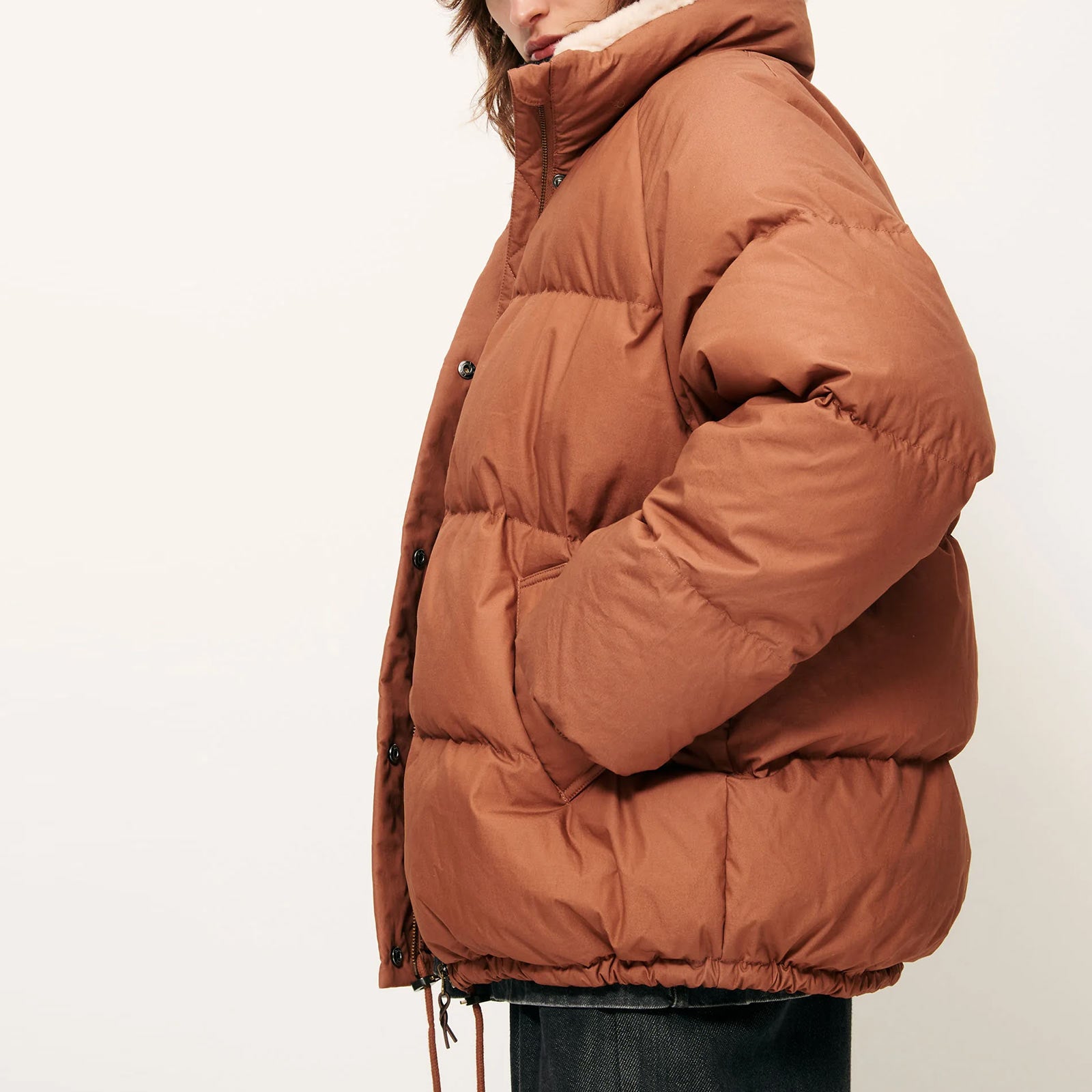 Livingstone Oversized Puff Jacket alezan Sessùn