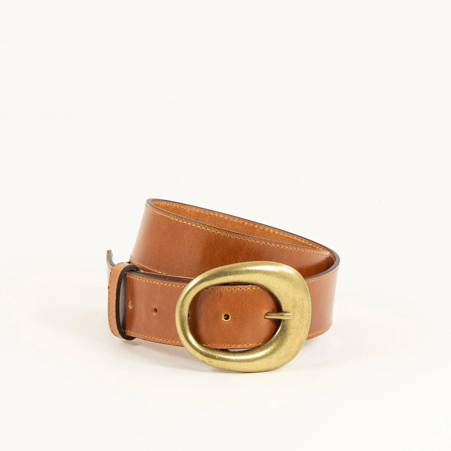 Luan Leather Belt clay brown Sessùn