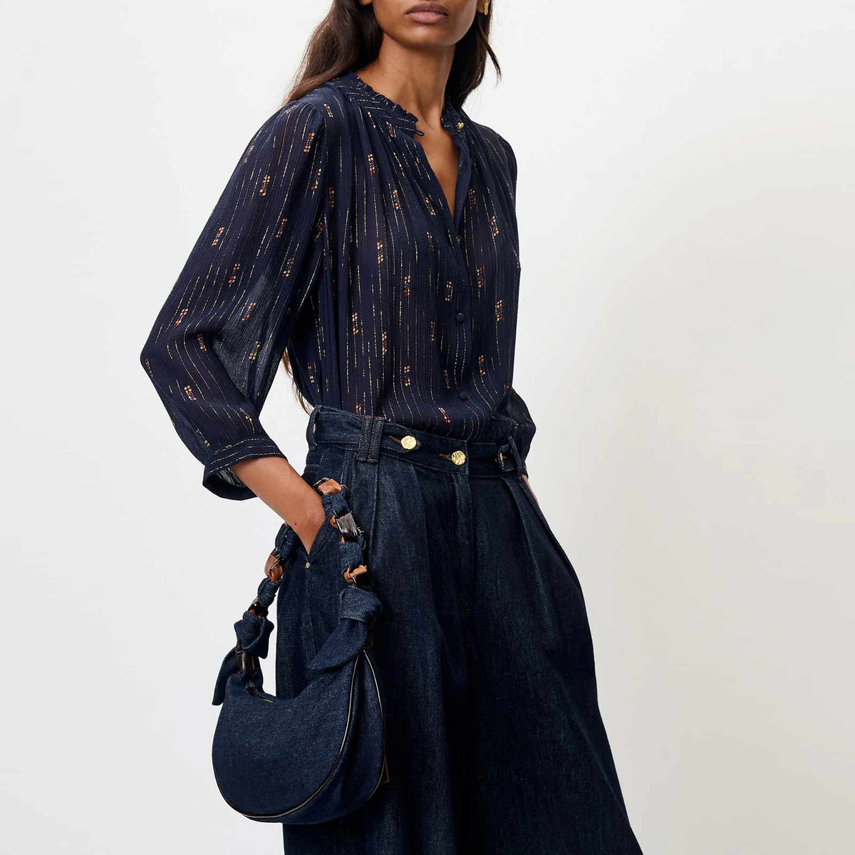 Lylee Blouse navy domiu