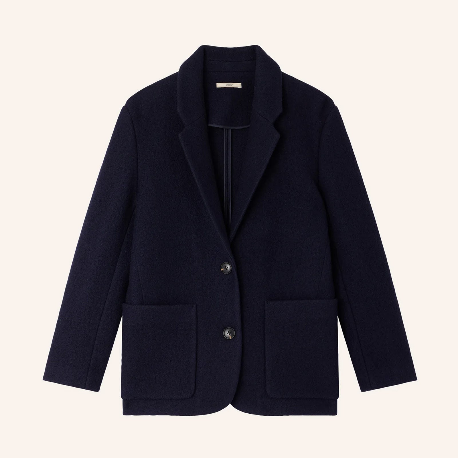 Madawool Wooly Jacket navy Sessùn