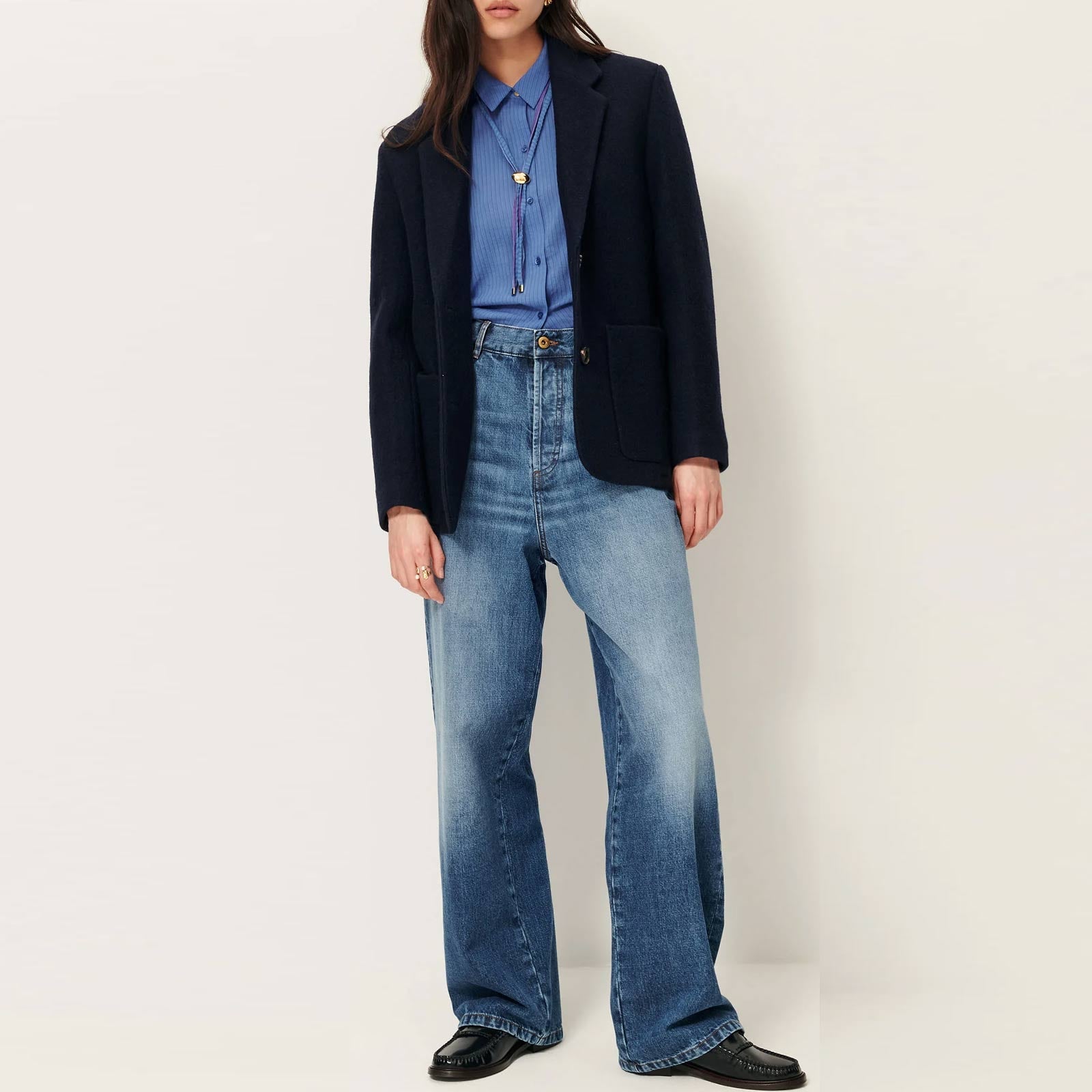 Madawool Wooly Jacket navy Sessùn