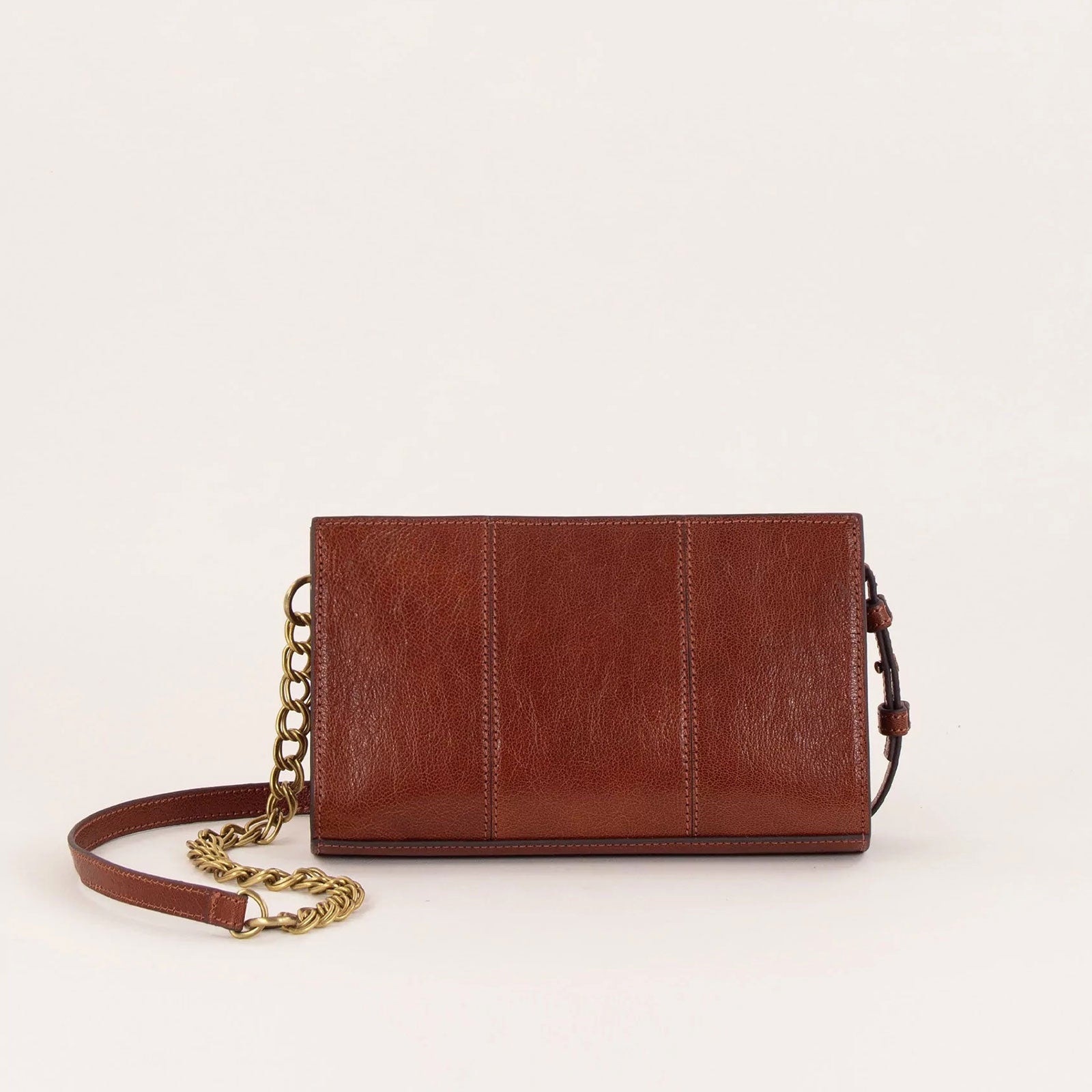 Mini Farawa Leather Bag deep tan