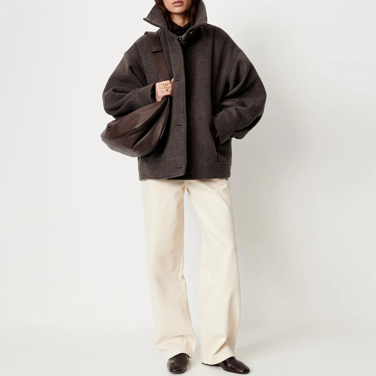 Nariwa Short Coat cinderock