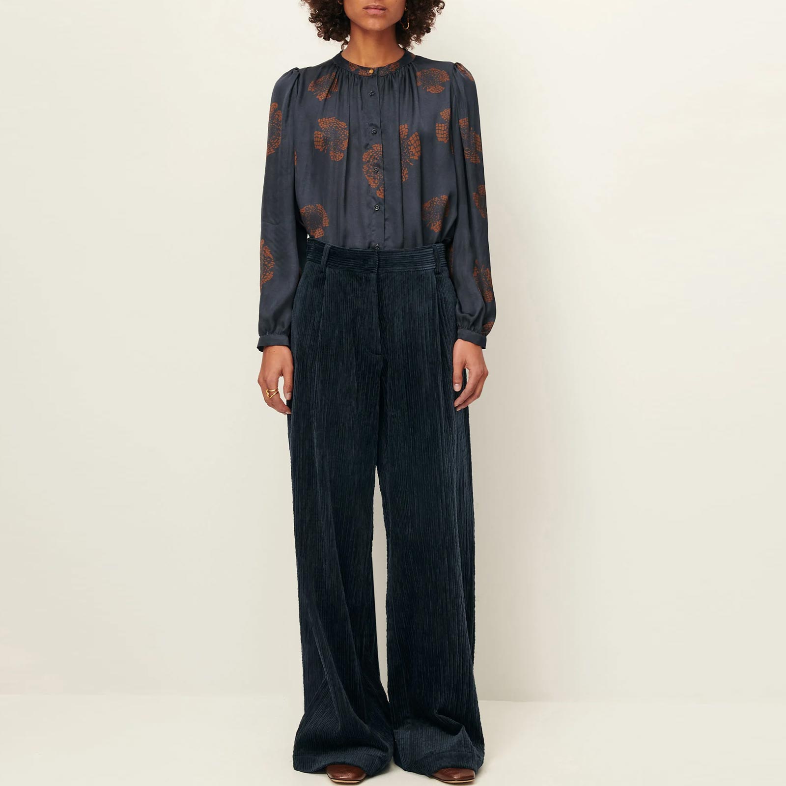 Paseo Cord Trousers night shadow Sessùn