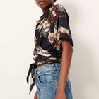 Procida Blouse black hybis Sessùn