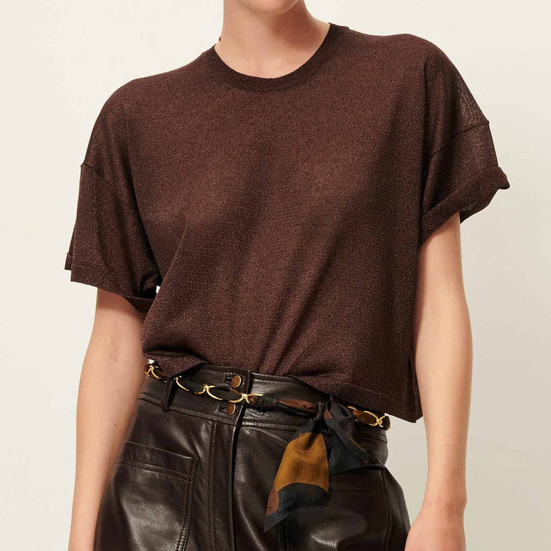 Ronn Knitted Tee Shirt mokaluz Sessùn