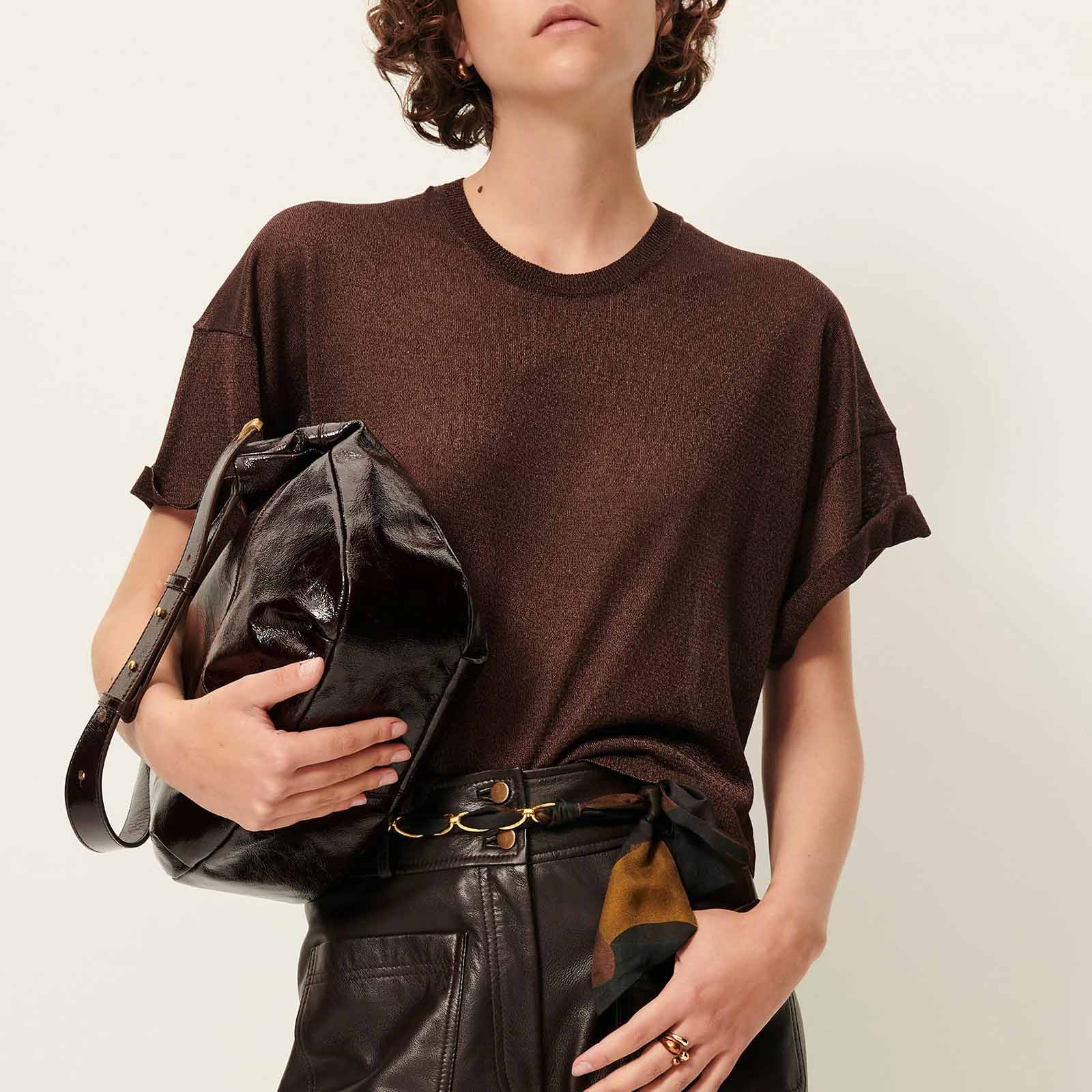 Ronn Knitted Tee Shirt mokaluz Sessùn