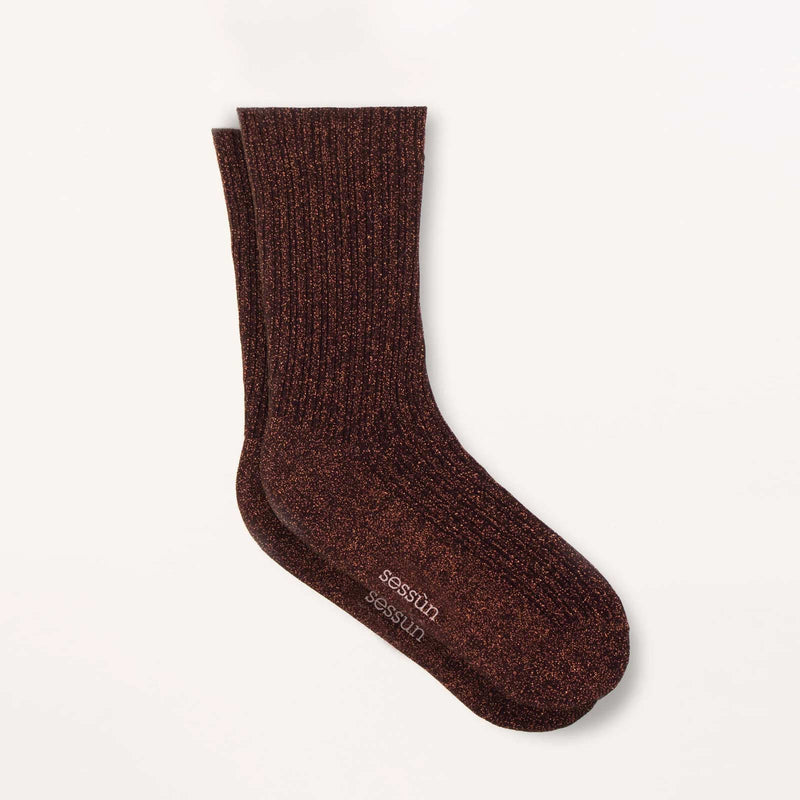 Sokini Lurex Socks copper night