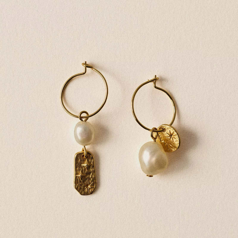 Soren Pearl Earrings doré