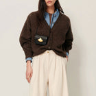 Sweet Monroe Cardigan dark stone Sessùn