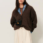 Sweet Monroe Cardigan dark stone Sessùn