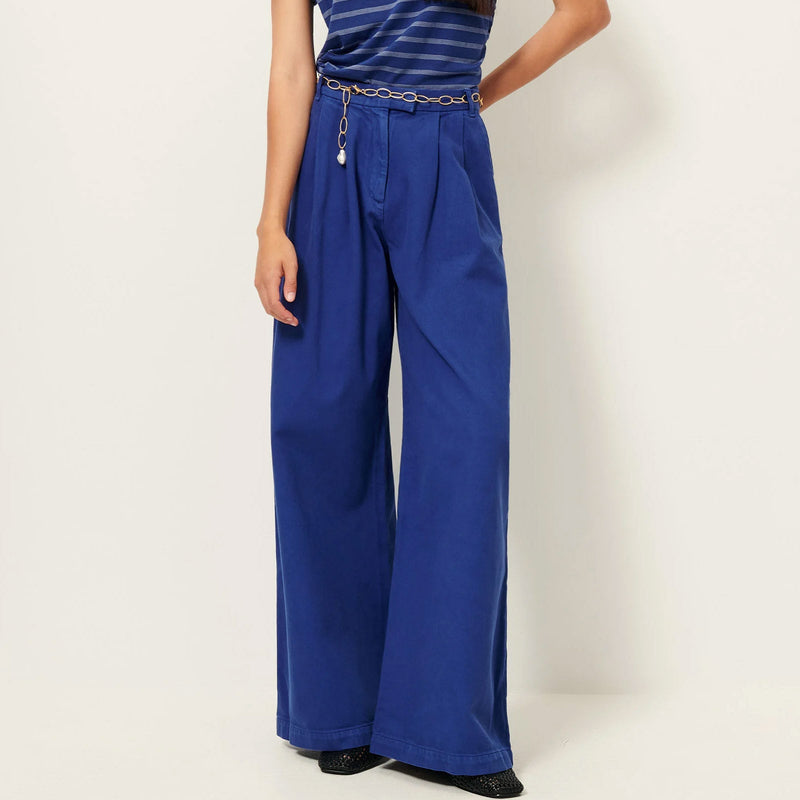 Tamayo Pants blue print Sessùn