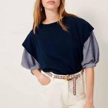 Tiberio Knit Top bleu de chine